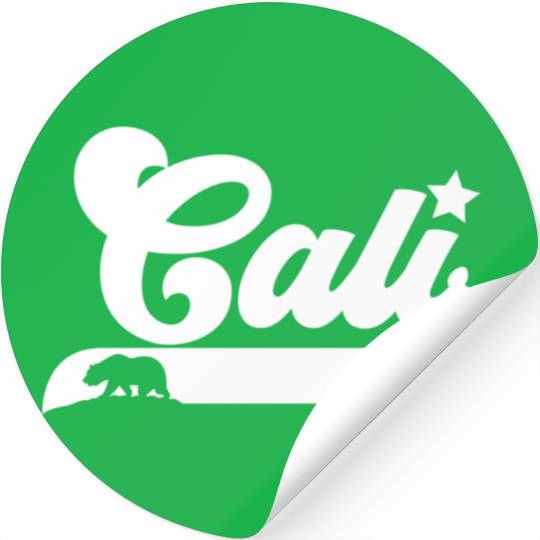 Cali California Bear Usa State Beauty Stickers