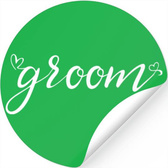 Groom And Bride Wedding Just Married Stickers