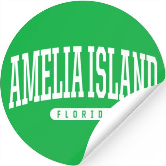 College Style Amelia Island Florida Stickers