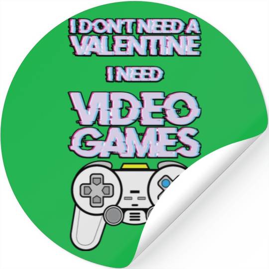 Valentine s Day Video Game Lover Stickers
