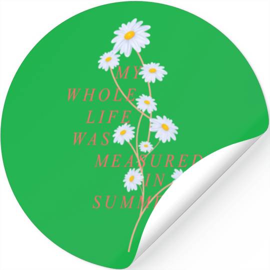 The Summer I Turned Pretty Vertical Daisy Stickers