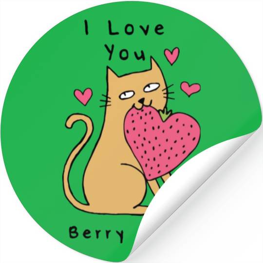 I Love You Berry Much Stickers