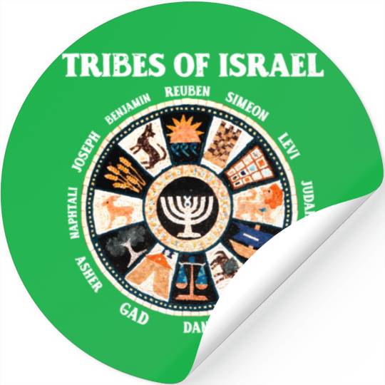 12 Twelve Tribes Of Israel Hebrew Israelite Judah Stickers