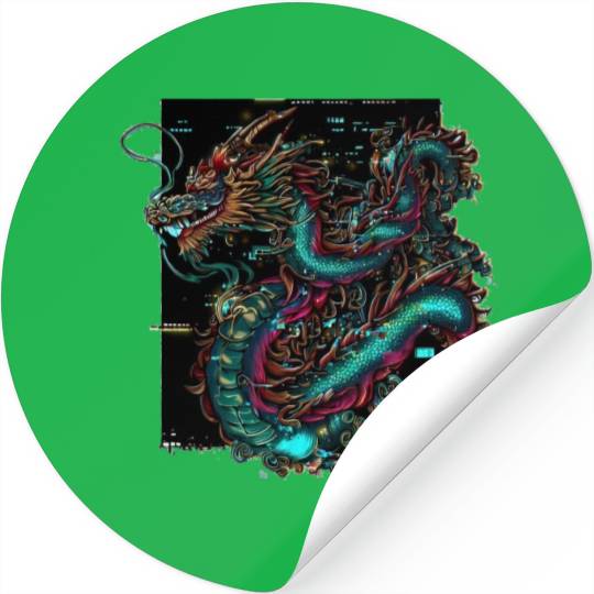 Digital Dragon Stickers