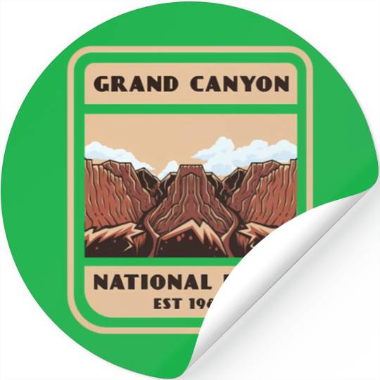 Grand Canyon National Park Vintage Style Stickers