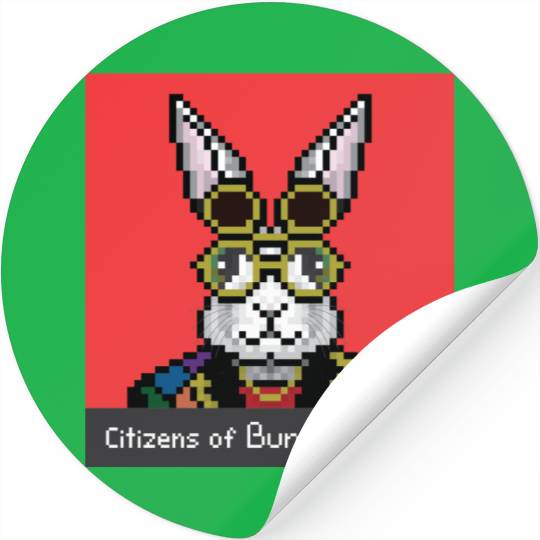 Citizens of Bunny Nation NFT #12 Artwork Stickers