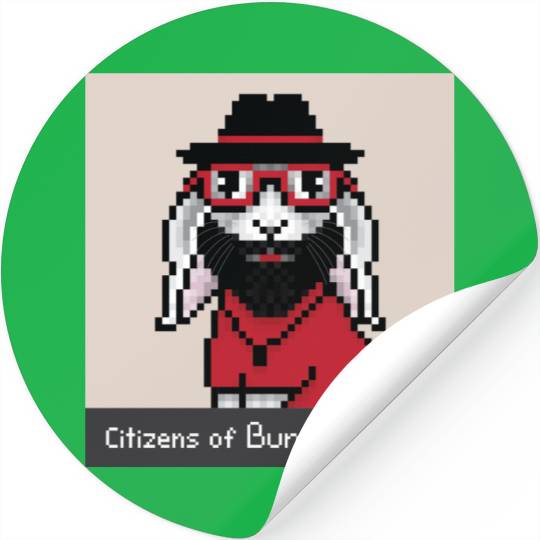 Citizens of Bunny Nation NFT #20 Artwork Stickers