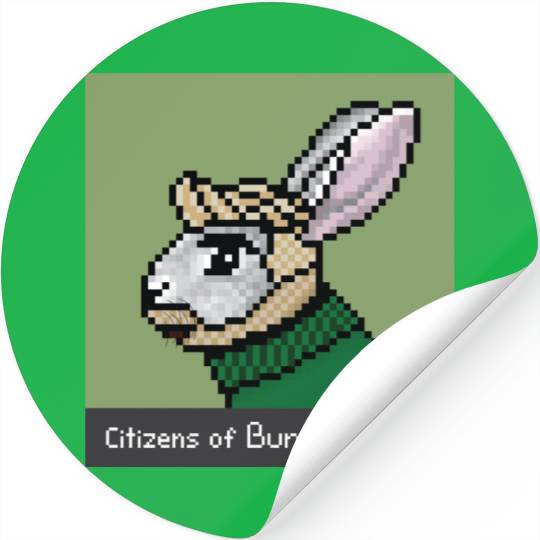 Citizens of Bunny Nation NFT #6 Artwork Stickers
