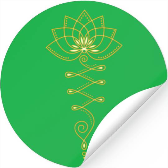 Lotus Unalome Yoga Meditation Zen Buddhism Stickers
