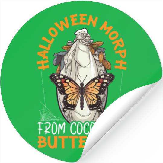 Butterfly Halloween Trick Or Treat Insect Lover Stickers