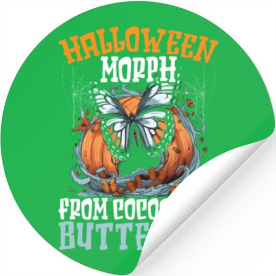 Butterfly Halloween Trick Or Treat Insect Lover Stickers