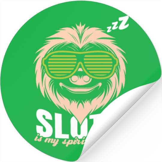 Sloth is my Spirit Animal Stickers