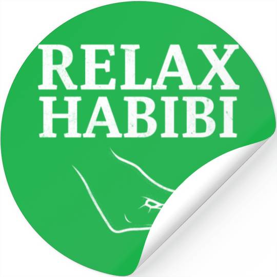 Relax Habibi Funny Inspirational Arabic Word Stickers