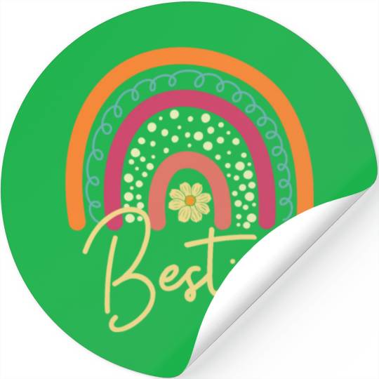 Besties Boho Rainbow I Love My Best Friend Besties Stickers