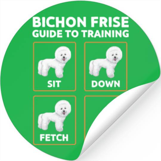 Bichon Frise Guide To Training Stickers