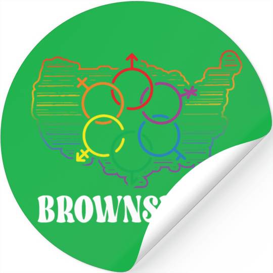 Brownsville Pride Month Pride Flag LGBT Community Stickers