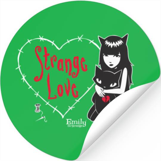 Emily The Strange Strange Love Stickers