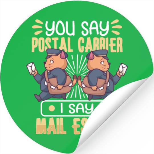 Postal Worker Mail Lady Mail Carrier Postal Stickers