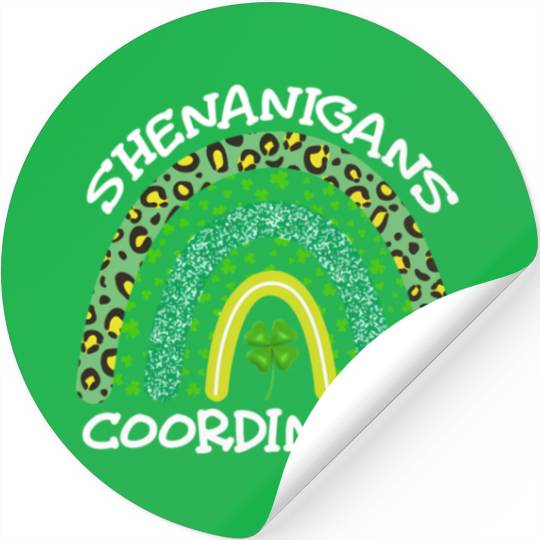 Shenanigans Coordinator St Patricks Day Stickers