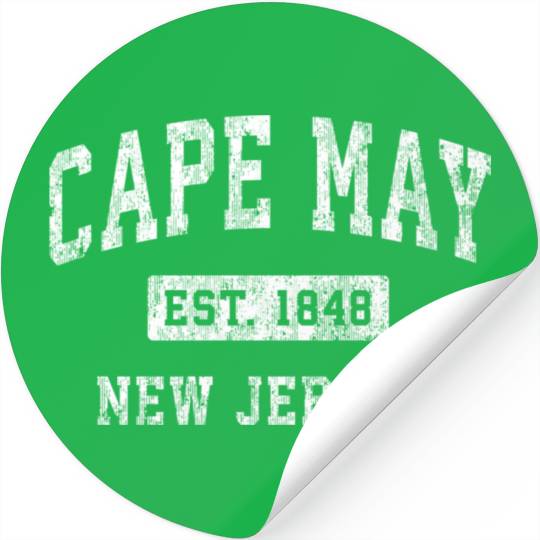 Cape May New Jersey Nj Established Sports Stickers