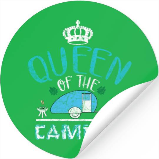 Queen Of The Camper Camg Stickers