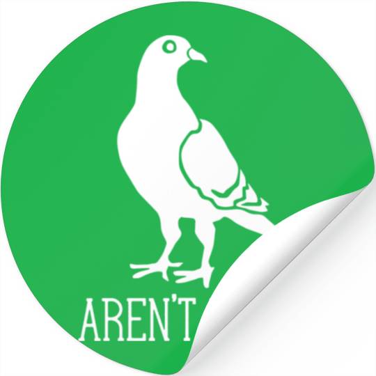 Birds Aren t Real Conspiracy Pigeon Retro Stickers