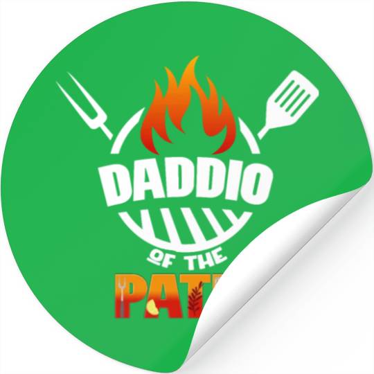 Daddio of the Patio Father's Day Souvenirs Stickers