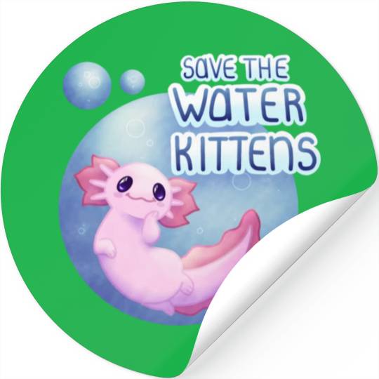 Save the Water Kittens Stickers
