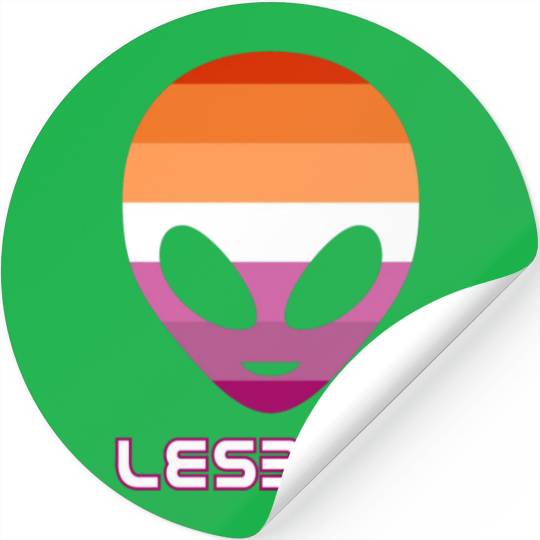 Lesbien aka lesbian alien Stickers