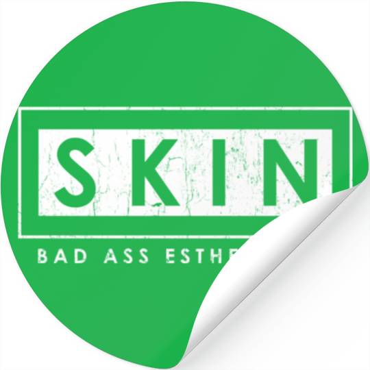 Skin Bad Ass Esthetician Skincare Esthetician Stickers