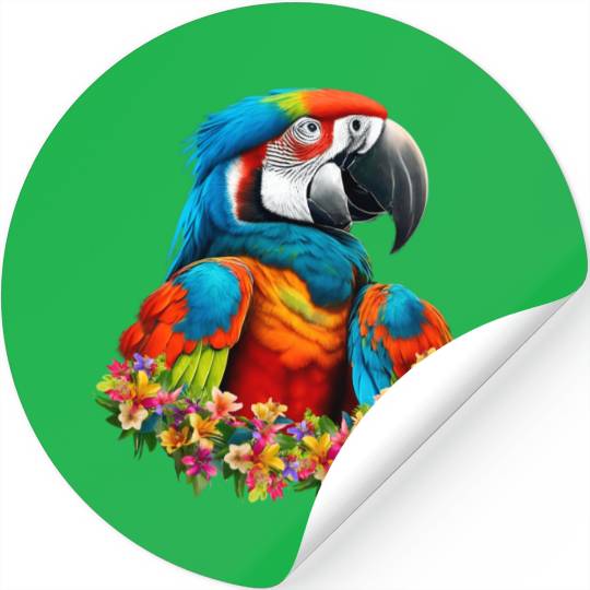 Beautiful Nature - Macaw 01 Stickers