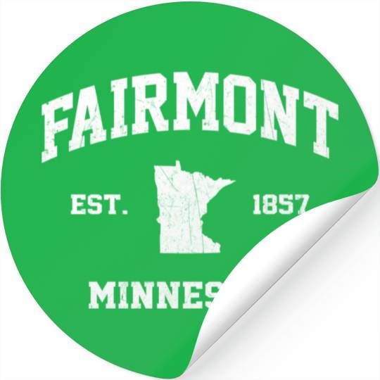 Fairmont Minnesota Mn State Athletic Style Stickers
