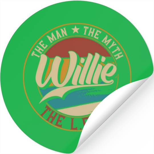 Willie The The Myth The Legend Stickers