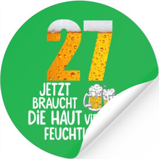 27Th Beer Humor Stickers