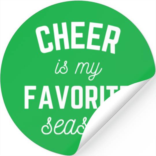 Cheer Is My Favorite Season Cheerleading Sports Stickers