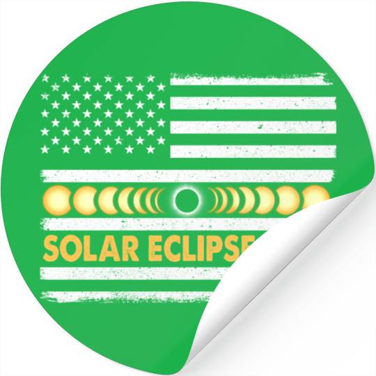 Total Solar Eclipse 2024 Totality Phases Us Stickers