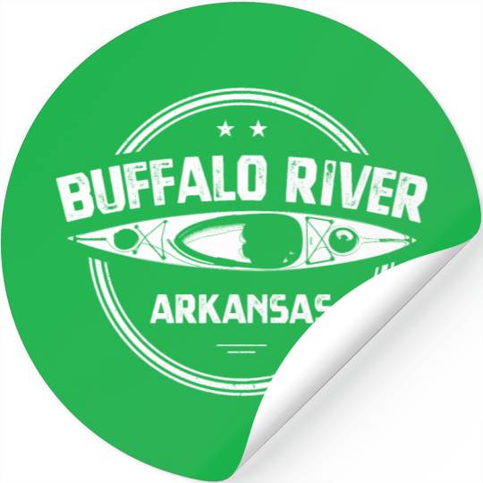 Buffalo River, Arkansas Kayaking Stickers