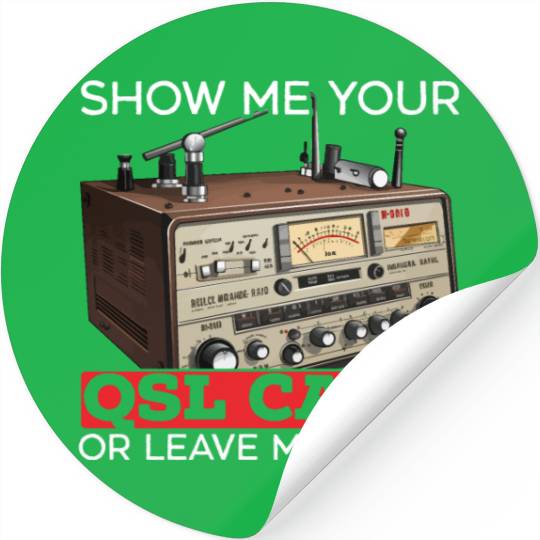 Ham Radio Operator Morse Code Radioactivity Stickers