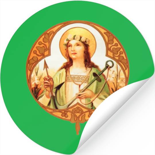St Philomena Catholic Girls Teens Vintage Prayer Stickers