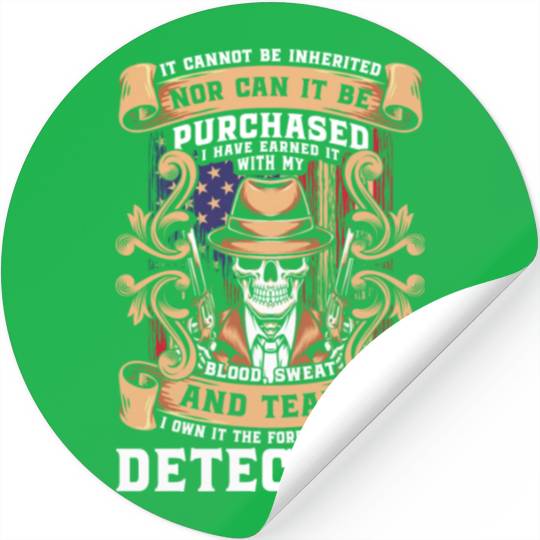 Detective Trace Crime Stickers