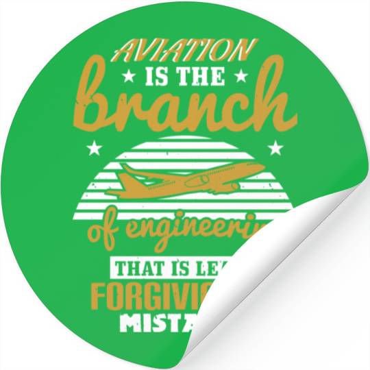 Aviation Is The Branch Of Engineering That Is Stickers