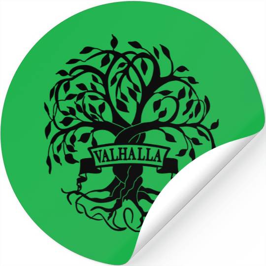 Yggdrasil the Tree of Life with Valhalla Stickers