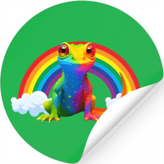 Gay Pride Gecko Stickers
