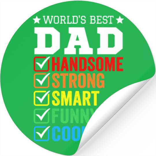 Father's Day is the best dad ever, Gifts for Dad. Stickers