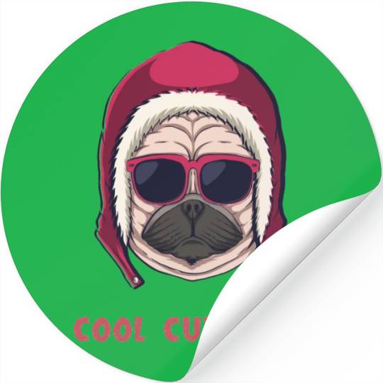 Cool Cute Pug Stickers