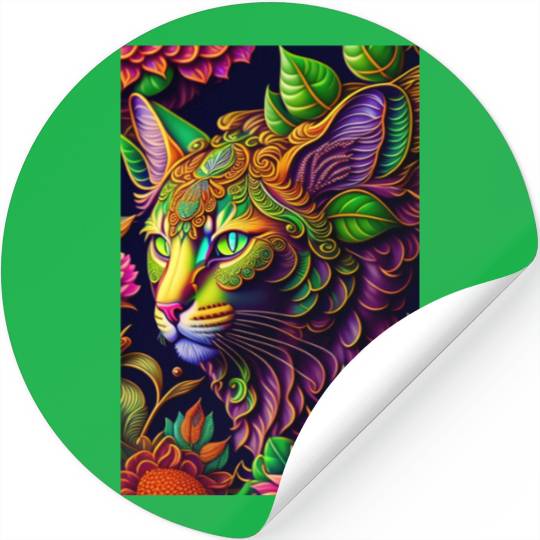 AI cat design Stickers