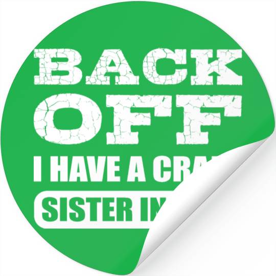 Crazy Sister in Law Joker or Funny Person Gift Stickers