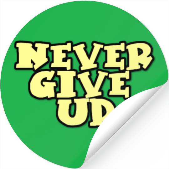 never give up stars Stickers