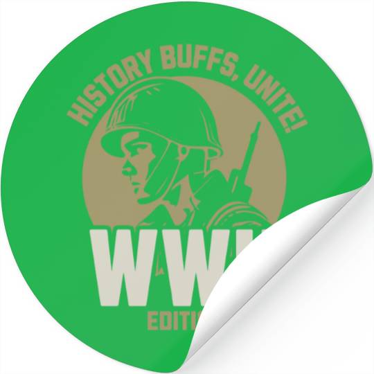 History buffs, unite! WWII edition Stickers