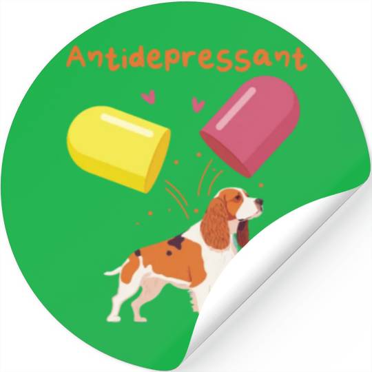 Antidepressant, Cavalier King Charles Spaniel Stickers